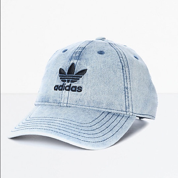 adidas relaxed denim baseball hat